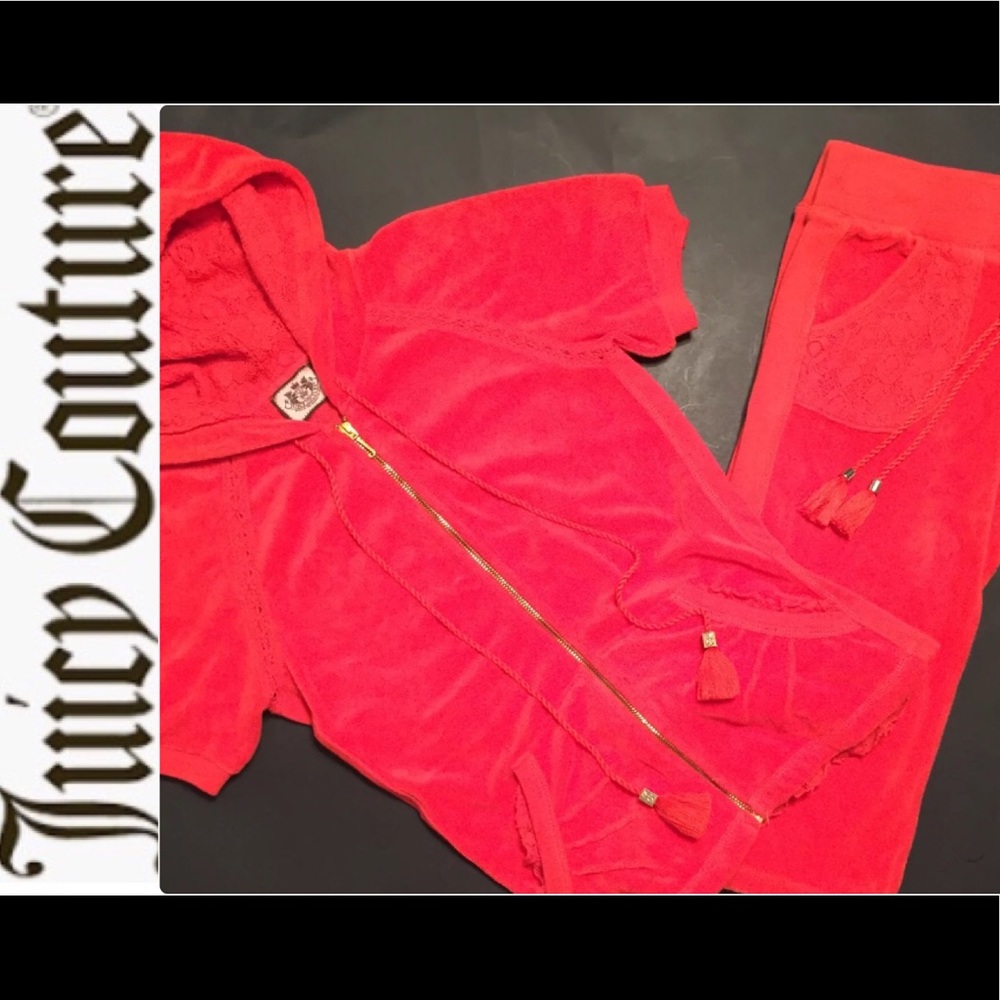 Juicy Couture Terry S/S Capri Jog Set.